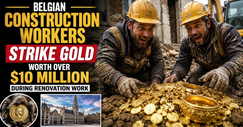 Belgian Workers Find Gold Worth Over $10 Million During Renovation