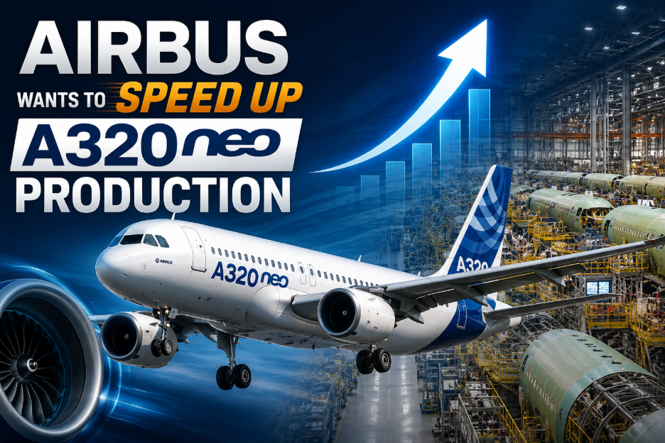 Airbus A320neo production as the company seeks to speed up aircraft manufacturing